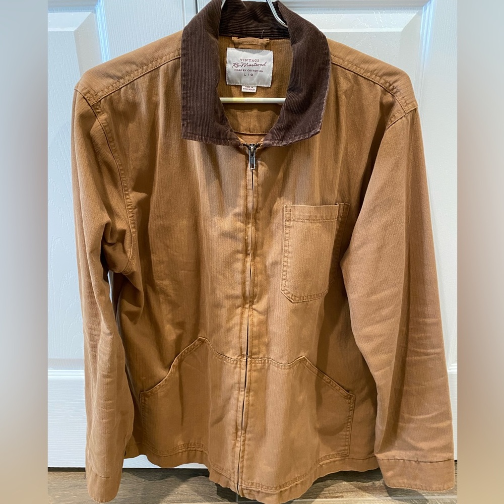 Mens Cotton On jacket w/ zipper size large